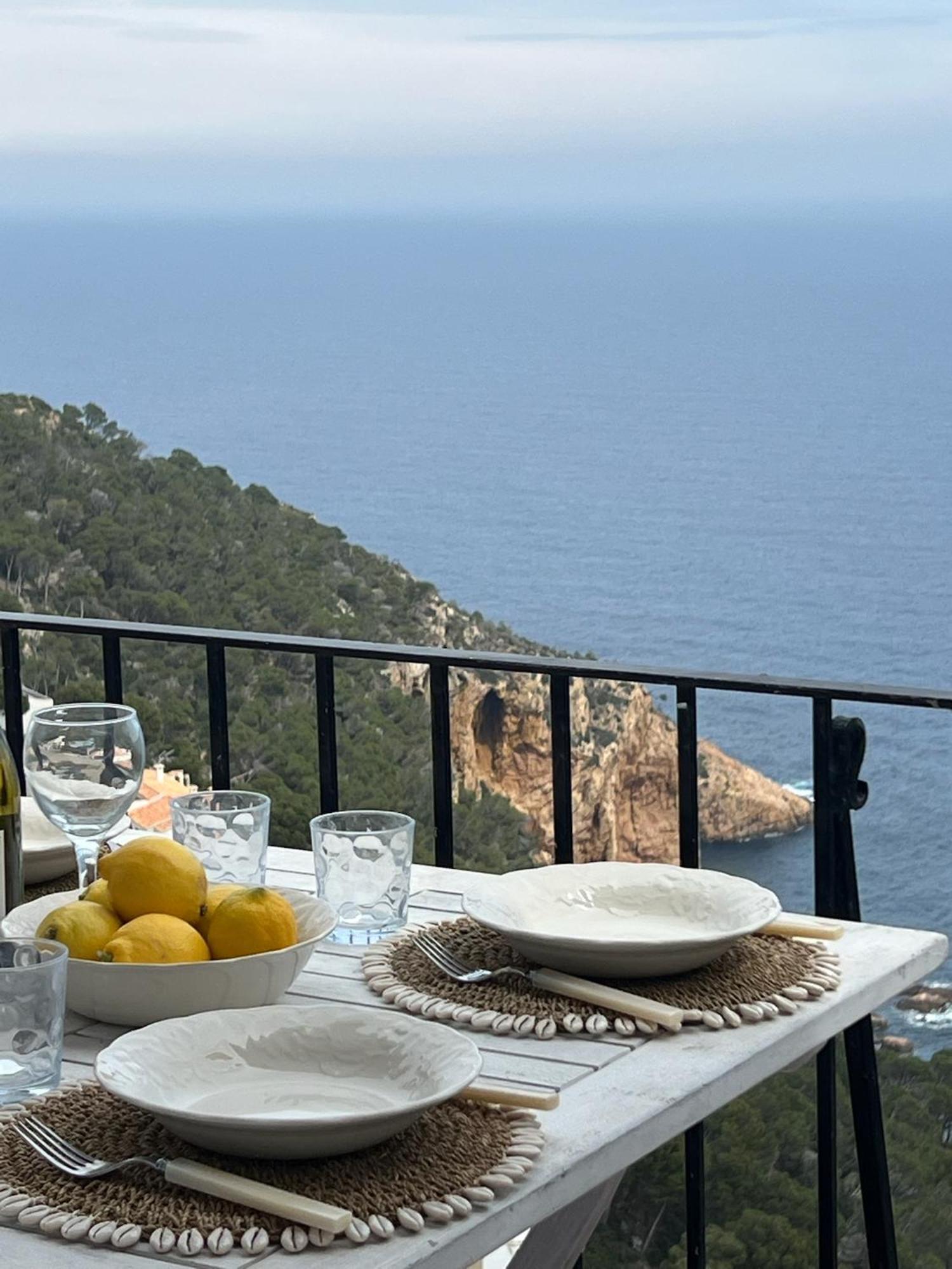 Casa Blanca De Begur Con Vistas Al Mar Y Piscina别墅 外观 照片
